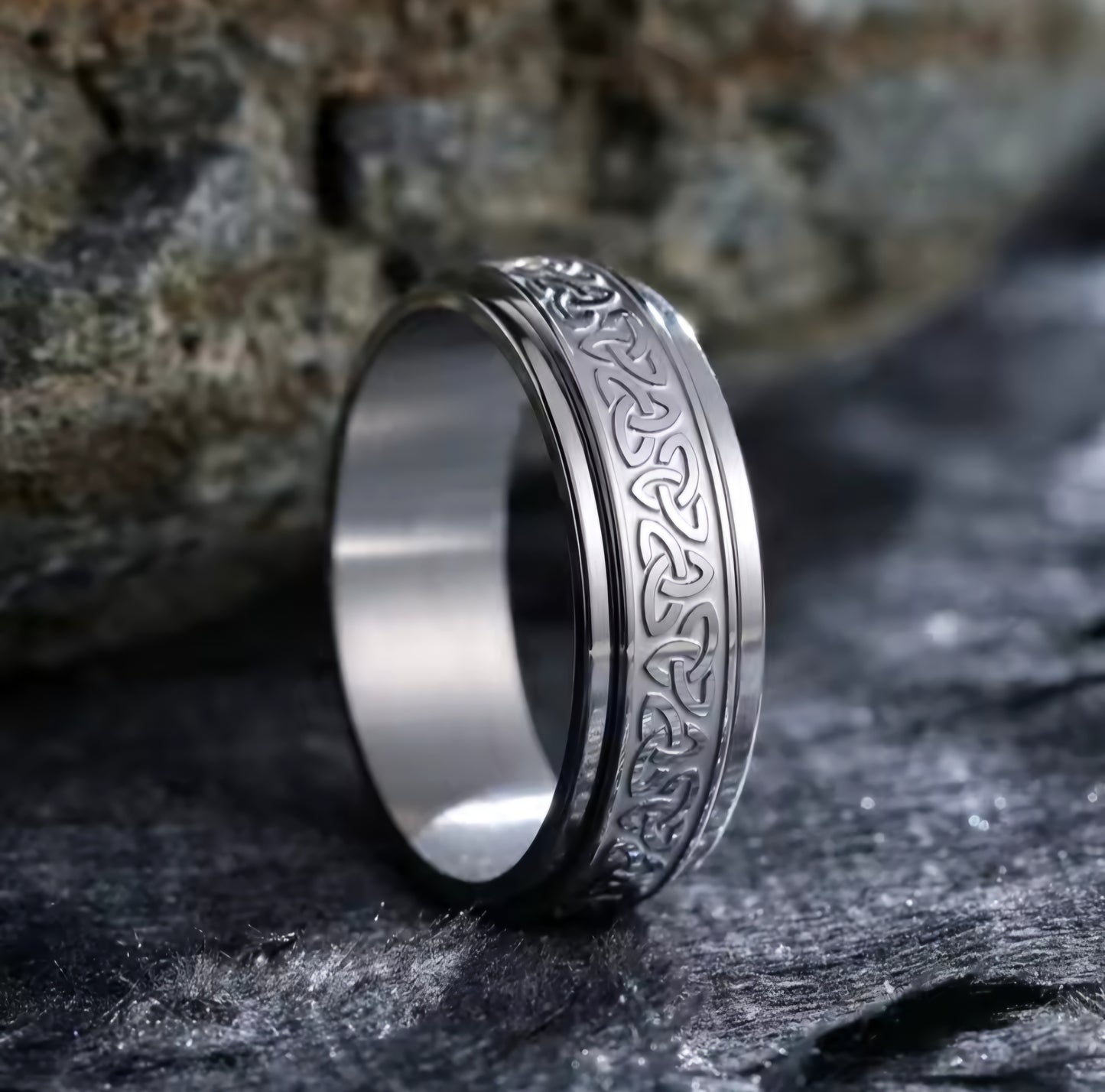 Anxiety/Fidget Fashion Ring Unisex Viking Celtic Design