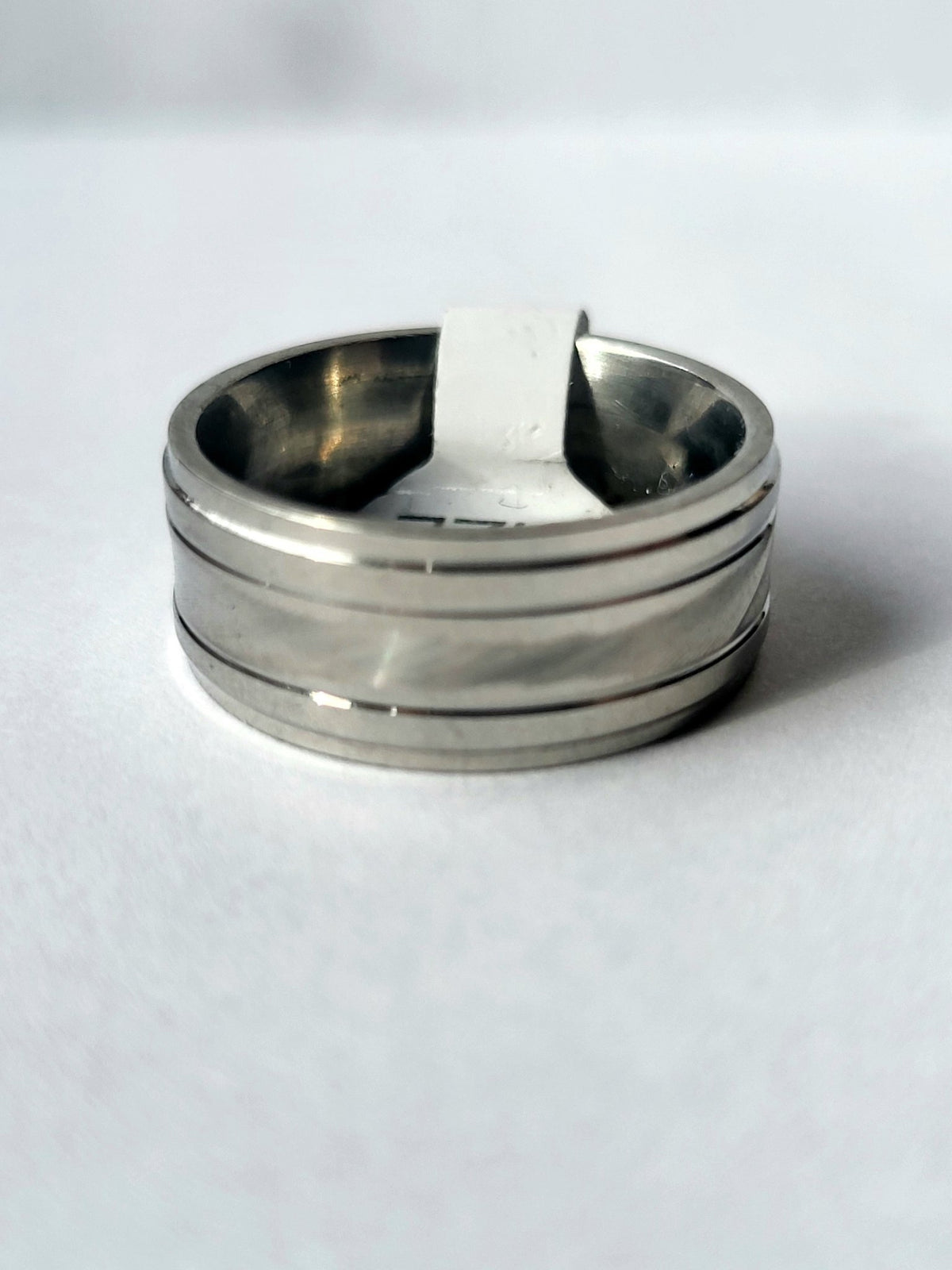 Centre Detail Unisex Stainless Steel Fashion Ring - The Odd Little Shop