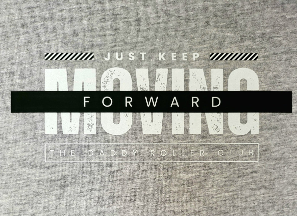 Just Keep Moving T - shirt Grey The DRC - The Odd Little Shop