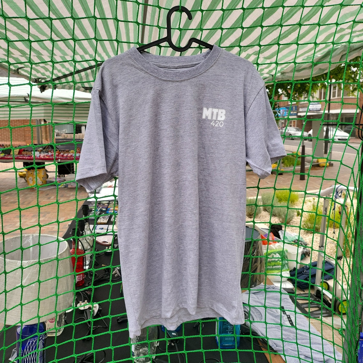 MTB 420 Logo T - Shirt in Grey - The Odd Little Shop