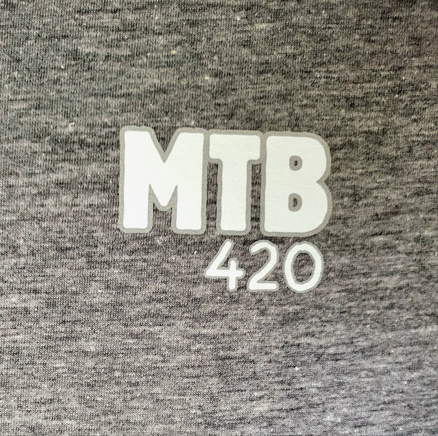 MTB 420 Logo T - Shirt in Grey - The Odd Little Shop