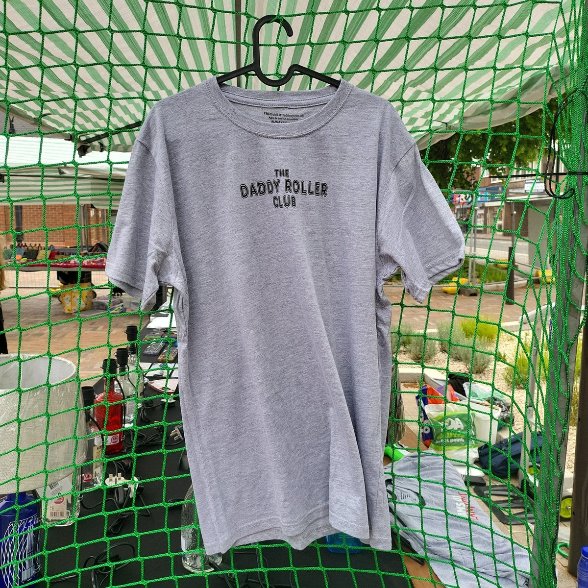 The Daddy Roller Club Writing T - shirt Grey The DRC - The Odd Little Shop