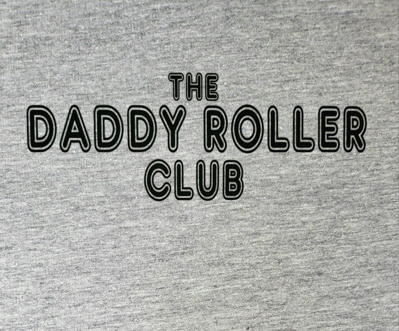 The Daddy Roller Club Writing T - shirt Grey The DRC - The Odd Little Shop