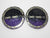 2 Small Round Coaster Set Recycled Bike Chain Purple Black Cycle Gift - The Odd Little Shop