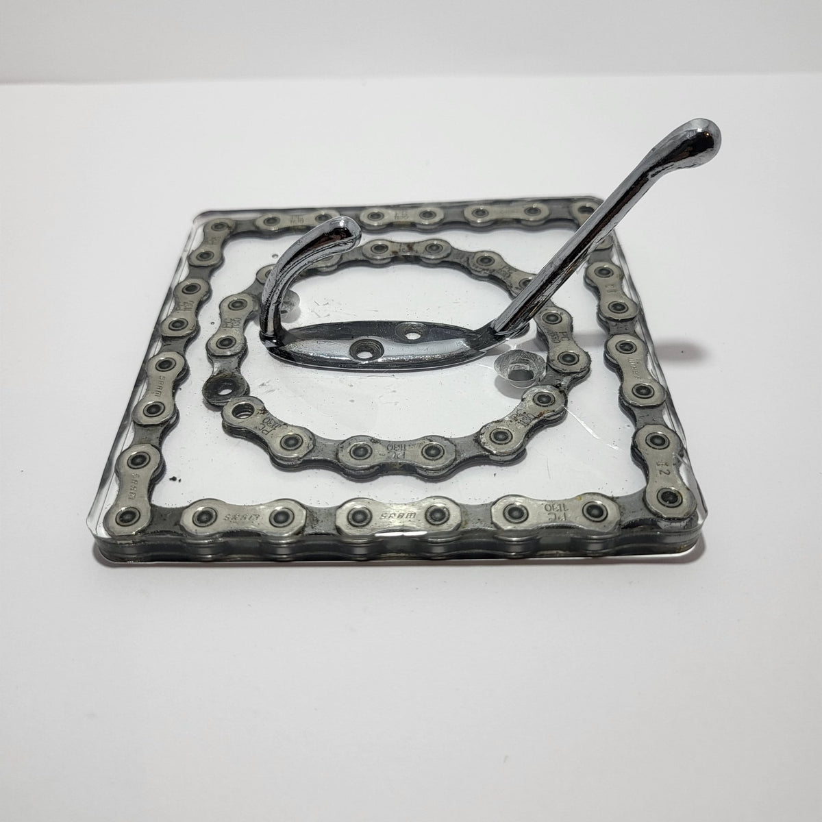 Handmade Coat Rack Kit Hanger with Recycled Bike Chain Cycle Gift - The Odd Little Shop