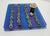 Large Square Coaster with Recycled Bike Chain Blue Purple Cycle Gift - The Odd Little Shop