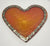 Medium Heart Plaque with Recycled Bike Chain Red Gold Cycle Gift - The Odd Little Shop