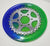 Tray with Rim Recycled Cassette Chainring Silver Green Blue Cyclist Gift - The Odd Little Shop