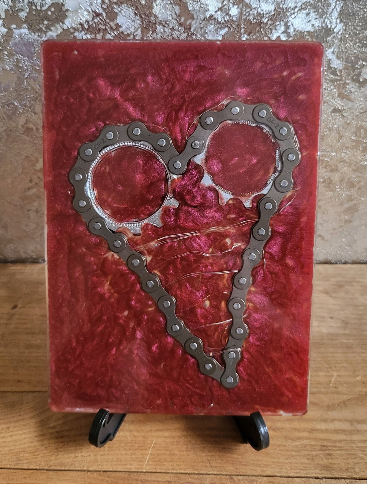 Unique Bike Chain Light-UP Heart Plaque Cycle Gift - The Odd Little Shop